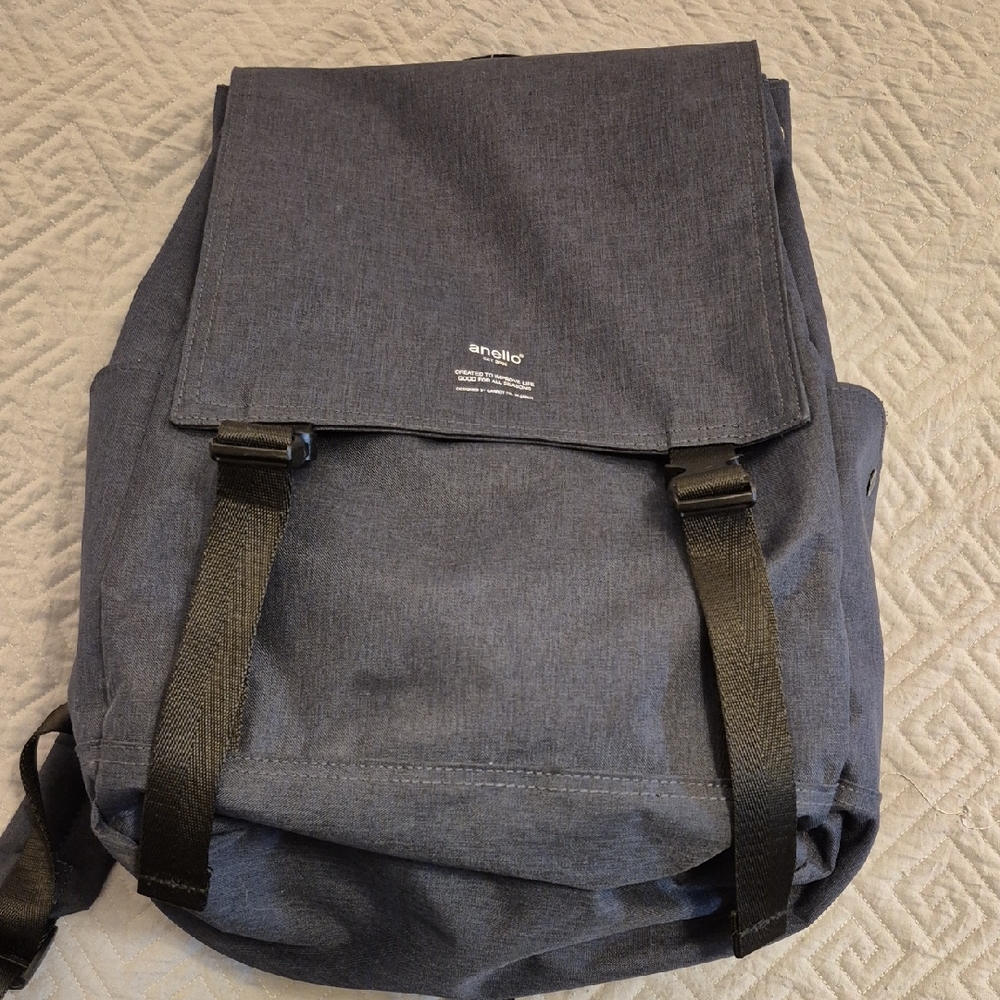 Anello High Density Unisex Navy Backpack. NWT